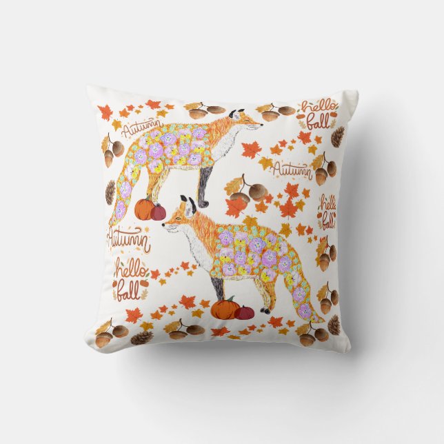 Coussin Chute florale Foxy (Recto)