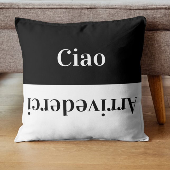 Coussin Ciao - salutations en italien (Créateur téléchargé)