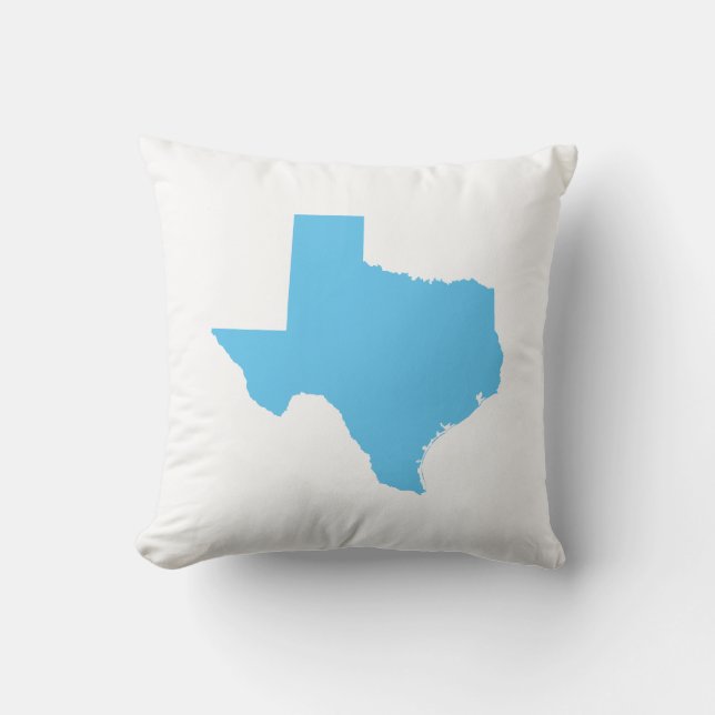 Coussin Ciel bleu clair Texas (Recto)