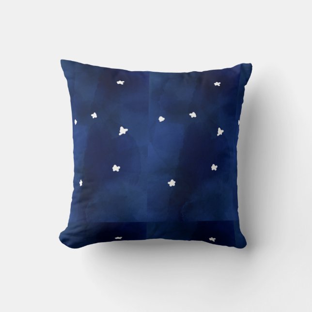 Coussin Ciel étoilé bleu minuit (Recto)