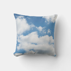 Coussin ciel, météo, nature, blanc, bleu, nuage, soleil