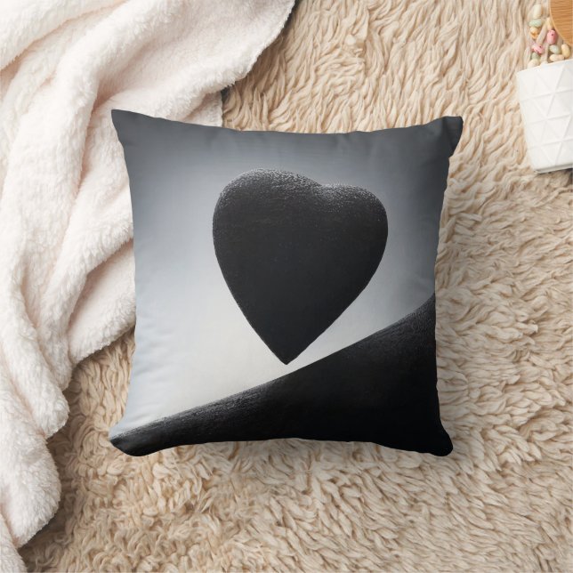 Coussin Ciel nocturne en forme de coeur clair de lune (Couverture)