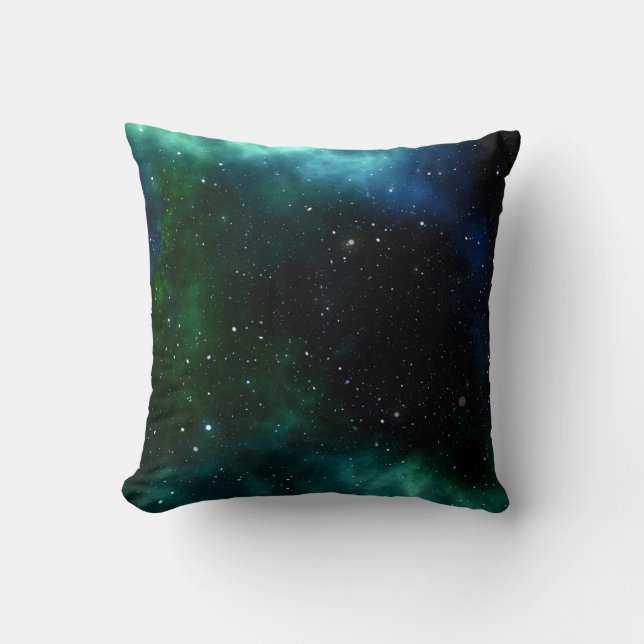 Coussin Ciel nocturne et étoiles (Recto)