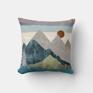 Coussin Ciel rayé de montagne