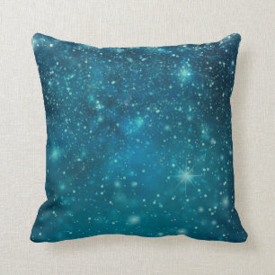 Coussin Ciel Stellaires Cosmique Bleu
