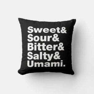 Coussin Cinq saveurs de base