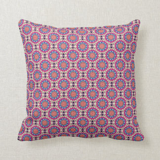 Coussin Circulaire colorée répétant le motif abstrait
