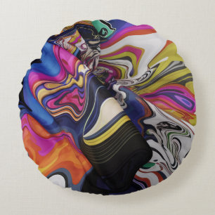 coussin circulaire de conception abstrait