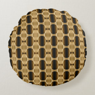 coussin circulaire de texture géométrique Abstrait