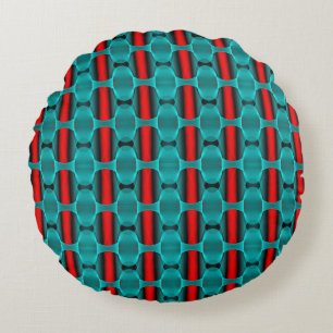 coussin circulaire de texture géométrique Abstrait