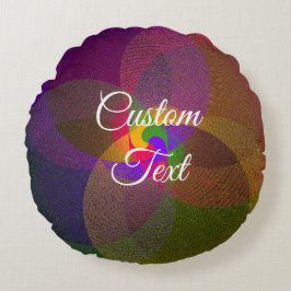 Coussin circulaire géométrique Citrus Blend