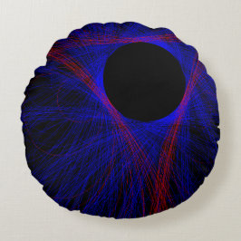 Coussin circulaire géométrique triangle accentué