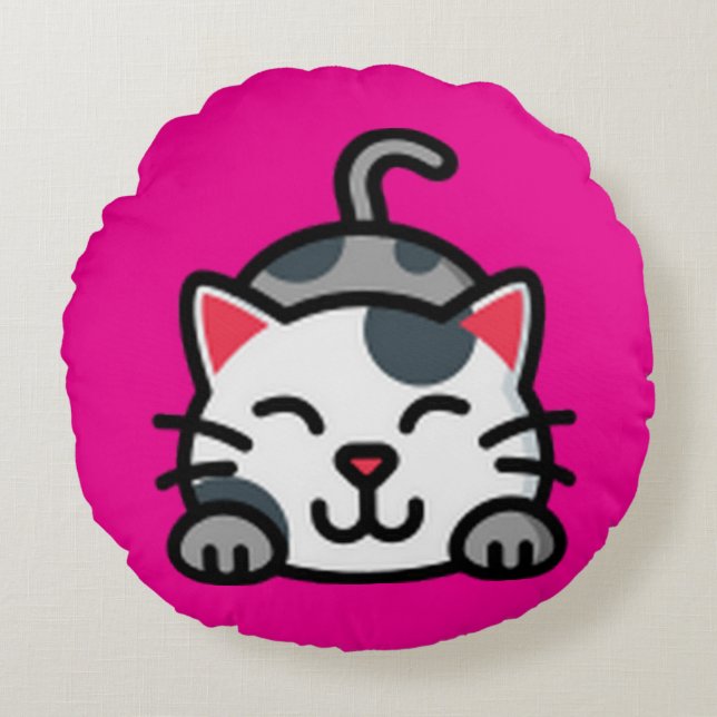 Coussin circulaire Kitty (Devant)