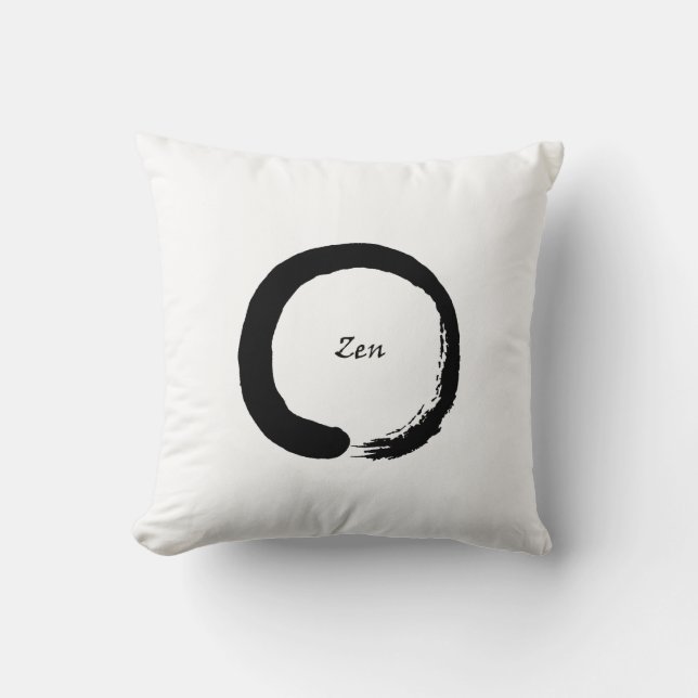 Coussin circulaire zen (Recto)