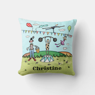 Coussin Cirque divertissant personnalisé Thème