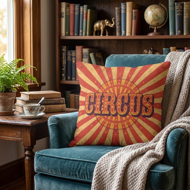 Coussin Cirque Vintage (Créateur téléchargé)