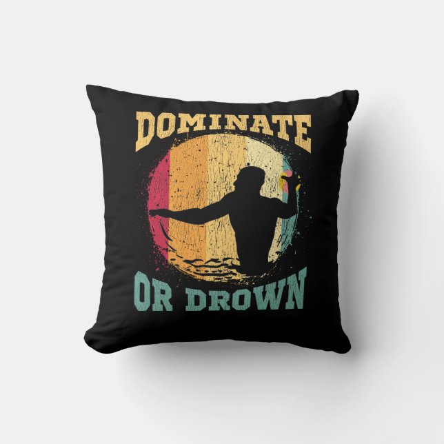 Coussin Citation amusante de la Water Polo Sports nautique (Recto)