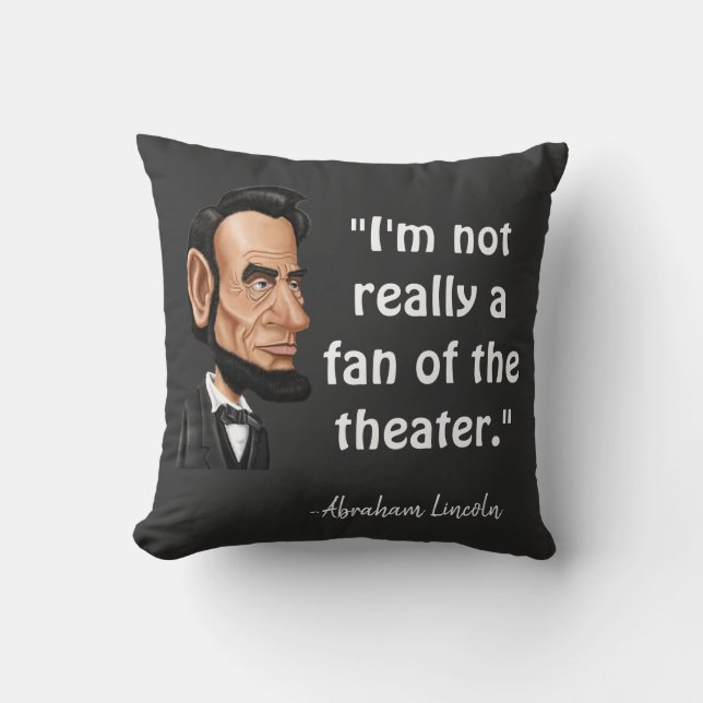 Coussin Citation d'Abraham Lincoln (Recto)