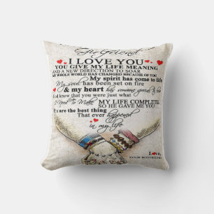Coussin Citation d'amour pour amie Meilleur Cadeau Pour