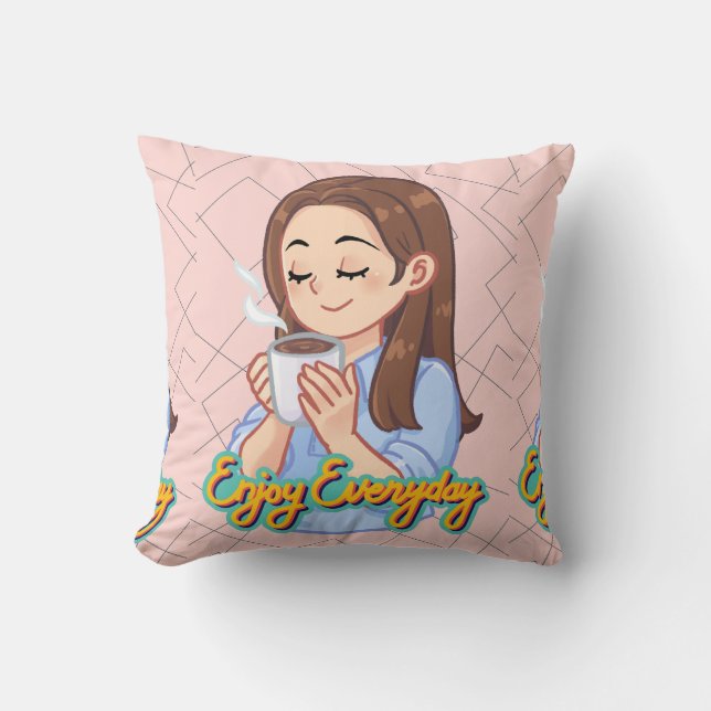 Coussin citation de café (Recto)