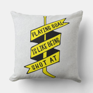 Coussin Citation de gardien de but de hockey sur glace Jet