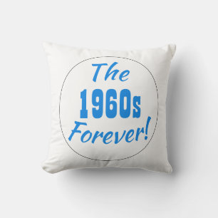 Coussin Citation de la décennie 1960 Rétro Amusant Typogra