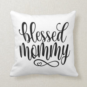 Coussin Citation de la Fête des mères bénies  Lancer l'