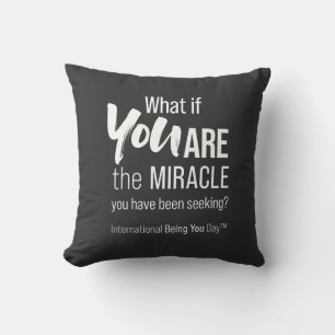 Coussin Citation de la Journée internationale de l'être vo