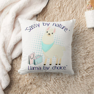 Coussin citation de llama