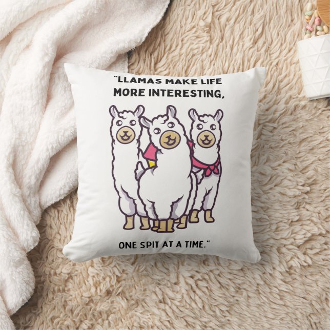 Coussin citation de llama (Couverture)
