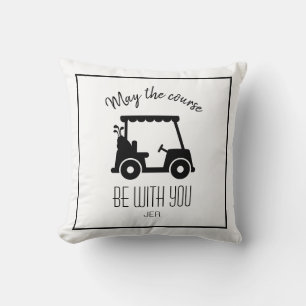 Coussin Citation de parcours de Golf Cart mignon Golfeur N