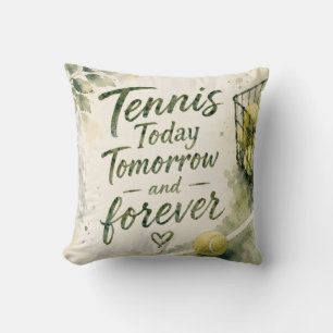 Coussin Citation drôle de tennis 