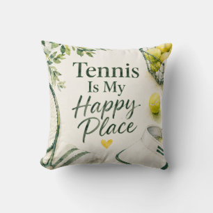 Coussin Citation drôle de tennis 