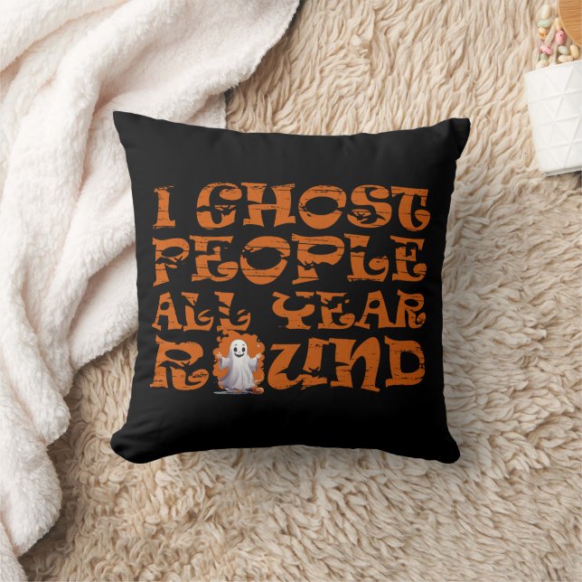 Coussin Citation drôle d'Halloween (Couverture)