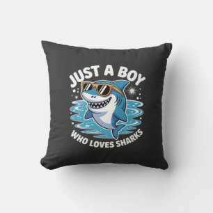 Coussin Citation drôle sur les requins
