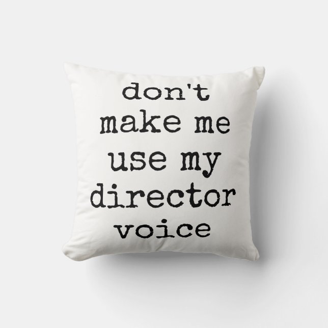 Coussin Citation du directeur du théâtre Funny Theatre Lov (Recto)