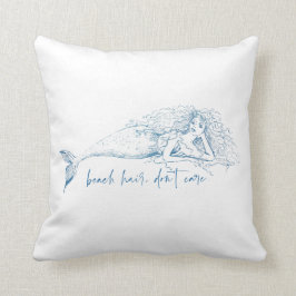 Coussin Citation du dollar de la sirène de sable