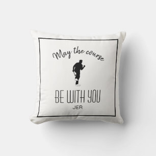 Coussin Citation du parcours de golf Golfer Personnalisé B