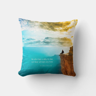 Coussin Citation Friedrich Nietzsche Nature Aventure Natur
