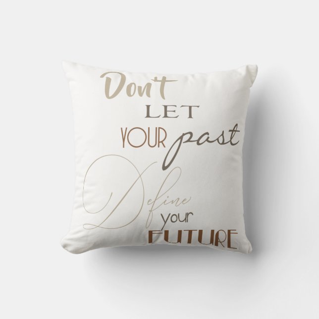 Coussin Citation Inspiration - Définir votre avenir (Recto)