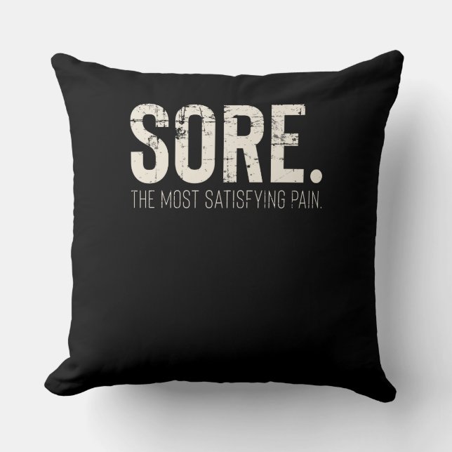 Coussin Citation Motivationnelle de fitness Gym Workout (Recto)