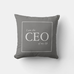 Coussin Citation motivationnelle Je suis le PDG de ma vie