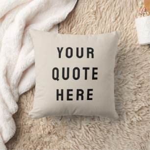 Coussin Citation Personnalisée Nursery Personnalisé Votre