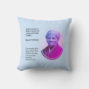 Coussin Citation TUBMAN HARRIET moderne