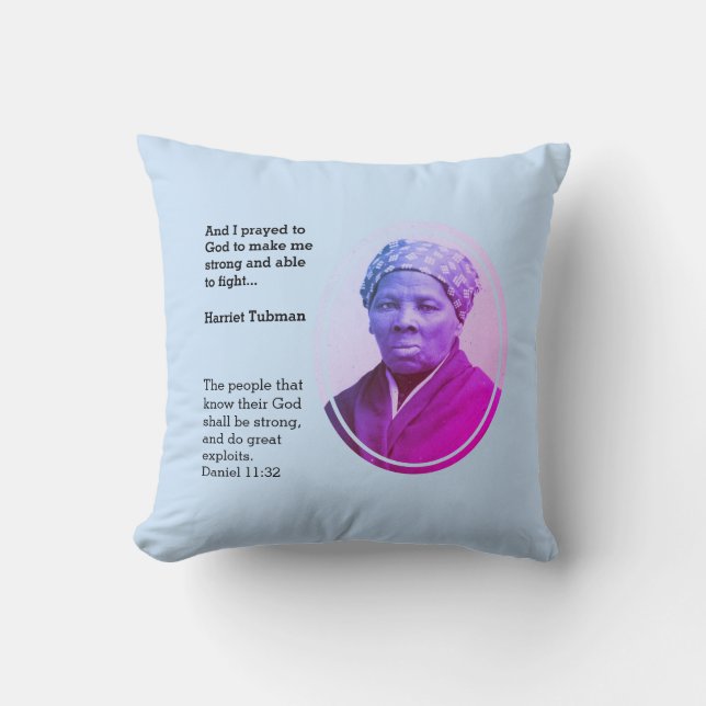 Coussin Citation TUBMAN HARRIET moderne (Recto)