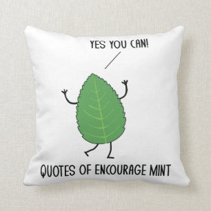 Coussin Citations Amusantes D'Encourager Les Canons À Mon