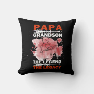 Coussin Citations de grand-père Papa et petit-fils