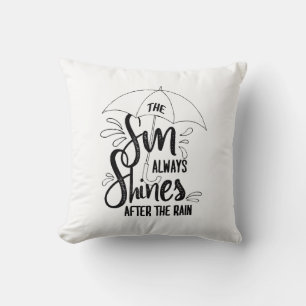 Coussin Citations de pluie Sun Citations de résultats posi
