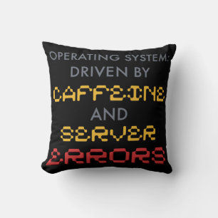 Coussin Citations de programmeur drôle et erreurs de serve