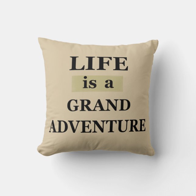 Coussin Citations de vie motivante (Recto)